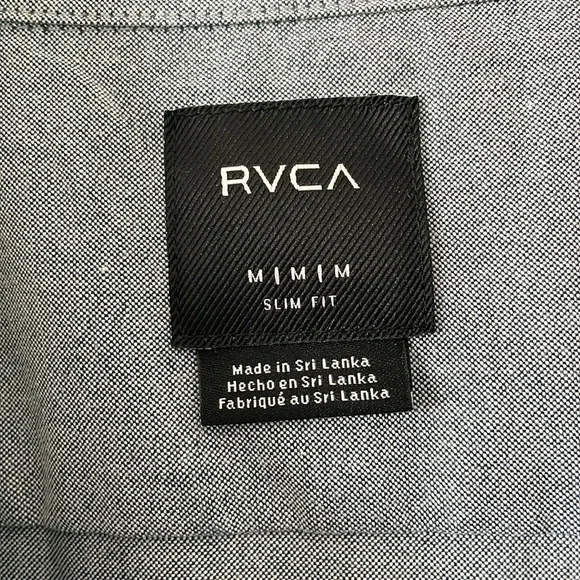 Blue RVCA button down - Picture 4 of 7